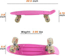 Skateboards Complete 22 Inch Mini Cruiser Retro Skateboard for Kids Boys Youths Beginners by TinyTreasures Baby Boutique