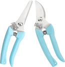 Premium Garden Shears, Pruning Scissors Gardening Tools, Pruners For Flower, Bushes, Rose And Fruit Tree, Use For Florist, Yard And Orchard the Plant Clippers, Sharp White Steel Anvil Snips by GreenHaven Gardens