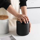 Sweejar Ceramic Kitchen Canisters, 58 FLOZ Porcelain Food Storage Jar with Airtight Seal Wooden Lid, Home Container Serving for Coffee Beans, Tea-leave, Sugar, Salt and More, Tool Bucket (Black) by CozyNest Decor