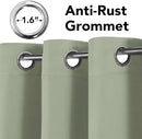 H.VERSAILTEX Blackout Curtains for Bedroom Thermal Insulated Room Darkening Living Room Curtains 72 Inch Long Grommet Privacy Protection Window Curtain Panels/Drapes for Nursery,2 Panels,Light Sage by CozyNest Decor