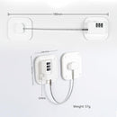 Cabinet Locks with Combination,Drawer Lock,Child Proof Refrigerator Lock,Child Safety Locks for Cabinets (White 4pcs) by TinyTreasures Baby Boutique