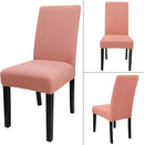 JQinHome Terra Cotta Chair Covers for Dining Room Set of 6, High Stretch Removable Washable Parsons Chair Slipcover for Home Party Hotel Wedding Ceremony (6PCS,Terra Cotta) by CozyNest Decor