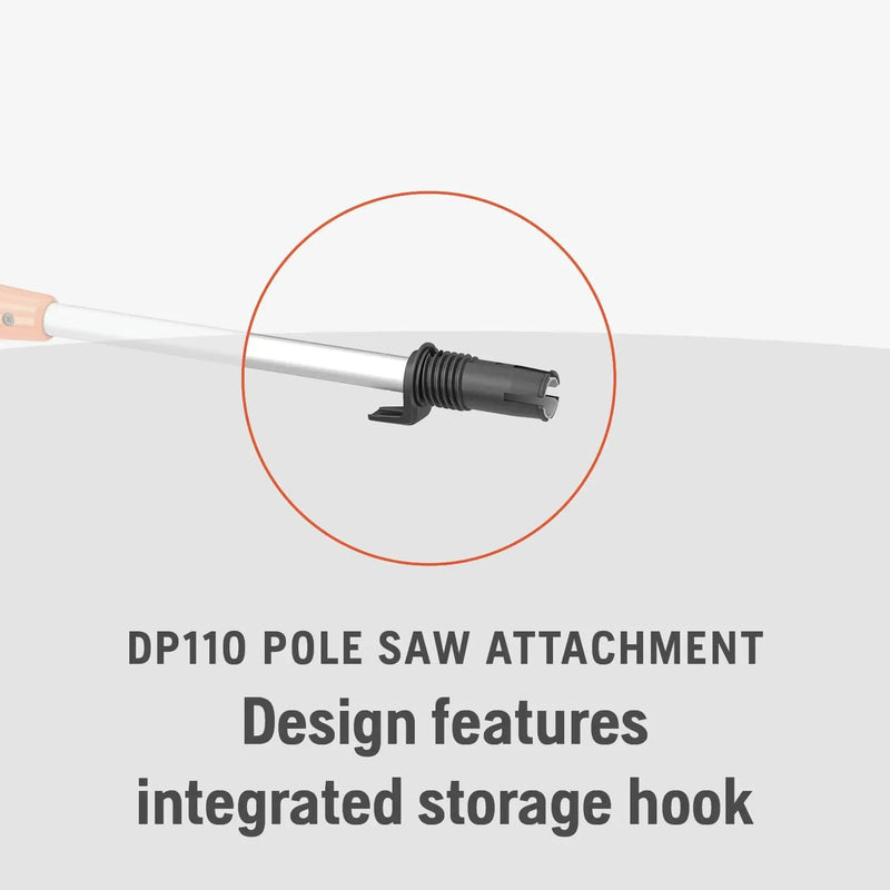 Husqvarna DP110 Pole Saw Attachment, 10-Inch FLXi Compatible Electric Pole Saw Attachment, Hook and Harness Included for Easy Storage and Additional Support, photo 4 of 6