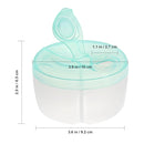 Accmor Baby Formula Dispenser On The Go, Formula Container to Go, Non-Spill Rotating Three-Compartment Formula Dispenser and Snack Storage Container for Infant Toddler Traveling by TinyTreasures Baby Boutique