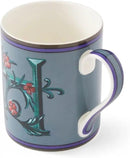 Spode Kit Kemp 12oz Mug in Fine China, H Initial - Custom Coffee Cup for Hot Beverages, Personalized Gift Idea for Her, Him, Friends, Coffee Lovers - Stylish Letter Mug for Daily Use, Dishwasher Safe by CozyNest Decor