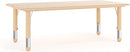 Flash Furniture Wren Adjustable Classroom Activity Table for School and Home, Plastic Activity Table for Kids, 23.625" W x 47.25" L, Natural by CozyNest Decor