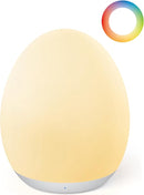 JolyWell Night Light for Kids, Baby Egg Light with 7 Colors Changing Mode & Stepless Dimming, Nursery Night Lamp BPA Free,Rechargeable Egg Night Light for Breastfeeding 1h Timer & Touch Control by TinyTreasures Baby Boutique