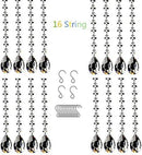 16 Pack 20" Hanging Crystals for Chandeliers Clear Teardrop Crystal Chandelier Pendants Parts Beads, Chandelier Crystals by GreenHaven Gardens