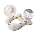 Baby Neck Pillows, Comfortable Baby Travel Head Neck Support Pillow for Car Seat Stroller Pushchair, Soft PP Cotton Travel Pillow for 0-1 Year Old Toddler Infant Newborn, Rainbow by TinyTreasures Baby Boutique