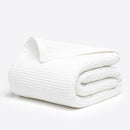 Salt Earth GOTS Certified 100% Organic Cotton Throw Blanket, 90" X 90" Waffle Blankets & Throws for Bed, Throw Blanket for Couch, Modern & Cozy Blanket, All Seasons, Comfy & Soft Blanket (Snow White) by TinyTreasures Baby Boutique