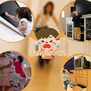 UCEC 2 Pack Adjustable TV Safety Straps, No-Drill Adhesive Anti-Tip Furniture Anchors for Baby Proofing, Flat Screens Fix to Wall,Cabinet,Stand Or Desk, Earthquake Straps by TinyTreasures Baby Boutique