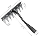 Gardening Hand Weeder Puller Tool, Manual Weeder with Detachable Blade Weeder Puller Tool,High-Carbon Steel Weed Removal Tool for Farm Lawn Garden, 5/6/7/8 Teeth Sizes (8 Teeth) by GreenHaven Gardens