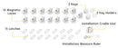 Vmaisi Baby Proofing Magnetic Cabinet Locks (15 Locks and 2 Keys) by TinyTreasures Baby Boutique