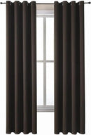 ChrisDowa Grommet Blackout Curtains for Bedroom and Living Room - 2 Panels Set Thermal Insulated Room Darkening Curtains (Brown, 52W x 84L ) by CozyNest Decor