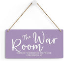 Purple Decor Rustic War Room Decor Christian Decoration Bible Verse Wood Decoration Sign Christian Scripture Printed Wood Sign Wall Art Religious Gifts Faith Based Gifts by CozyNest Decor