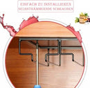 Wine Glass Rack - Under Cabinet Stemware Wine Glass Holder Glasses Storage Hanger 2 Pack Metal Organizer for Bar Kitchen 4 Rows Black by CozyNest Decor
