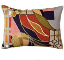 Lumbar Hundertwasser Throw Pillow Cover Biomorph Abstract Pillowcase Modern Couch Cushion Farmhouse Chair Pillowsham Outdoor Chair Cushions Handmade Wool Size 14x20 by CozyNest Decor