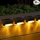SOLPEX 20 Pack Solar Deck Lights Outdoor, Waterproof Led Lights for Outdoor Stairs, Step, Fence, Yard, Patio, and Pathway(Warm White) by GreenHaven Gardens