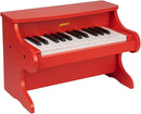 ZIPPY Kids Piano Keyboard, 25 Keys Digital Piano for Kids, Mini Music Educational Instrument Toy, Wood Toy for Toddlers Girls Boys (Red) by TinyTreasures Baby Boutique
