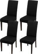 JQinHome 4 Pcs Dining Chair Slipcover, High Stretch Removable Washable Chair Seat Protector Cover for Home Party Hotel Wedding Ceremony by CozyNest Decor