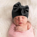 BQUBO Newborn Baby Hats Mittens Set Hospital Hat Beanie Infant Bow Hats Baby Gloves No Scratch Mittens for 0-6 Months by TinyTreasures Baby Boutique