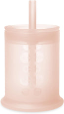 Olababy Silicone Training Cup with Straw Lid | Babies Water Drinking Cup | 6+ Mo Infant To 12-18 Months Toddler | Sippy Cup For Kids & Smoothie Cup | Baby Led Weaning (Coral, 5 oz) by TinyTreasures Baby Boutique