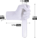Creative Wall Hanging Sculpture, Funky White Hand Vases Home Decor, Artistic Hanging Hand Sculptures with Test Tube Vases, Unique Wall Art Statue by CozyNest Decor
