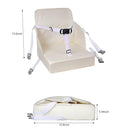 Toddler Booster Seat for Dining Table, Booster Seat for Table, 12.6x3.34 Inch Portable High Chair for Travel, HOSEASCA Compact Lightweight Travel Booster Seat with Adjustable Straps for Baby(Beige) by TinyTreasures Baby Boutique