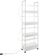 Hydroponic Growing Tower System Kit, 56-Plant Vertical Hydroponics Garden Tower with LED Grow Light, for Outdoor Indoor Herbs Fruits Vegetables Smart Garden Planter Kit by GreenHaven Gardens