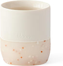 Moonkie Silicone Baby Cup 4 Months+ | Open Training Drinkware for Infants with Confetti Sprinkles | Baby-Led Weaning Essential | 2 oz (Ivory, 1 Pack) by TinyTreasures Baby Boutique