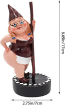 Pole Dancing Gnome Statue, Resin Garden Gnome Statues, Funny Outdoor Gnome Figure, Creative Garden Spring Decoration, Pole Dance Garden Gnome, Spring Garden Statue(6.7"/17 cm) by GreenHaven Gardens