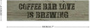 Generic Funny Wood Sign Coffee Bar Love is Brewing Rustic Wooden Hanging Sign Home Farmhouse Kitchen Wall Decoration 16 x 4 Inch by CozyNest Decor