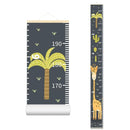 Baby Height Growth Chart - Canvas Height Chart for Kids Baby Child Toddler Boys Girls Growth Chart for Wall Room Nursery Decor Hangable and Removable Measuring Wall Ruler (Cactus Giraffe, Beige Wood) by TinyTreasures Baby Boutique