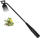 Weed Removal Tool, 2025 New Garden Weeding Tools Manganese Steel Hand Weeder Tool with Handle, 5 Teethes Dual Purpose Manual Weeders Tool Weed Pulling Tool for Garden (Black) by GreenHaven Gardens