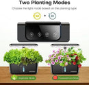 Ahopegarden Indoor Garden Hydroponics Growing System: 10 Pods Plant Germination Kit Aeroponic Herb Vegetable Growth Lamp Countertop with LED Grow Light - Hydrophonic Planter Grower Harvest Lettuce by GreenHaven Gardens