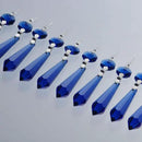 HDCRYSTALGIFTS 25pcs Blue Chandelier Crystals Replacement Chandelier Icicle Crystal Prisms Crystal Drop Prisms by GreenHaven Gardens