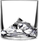 Mount Everest Heavy Crystal Whiskey Glasses Gift Set of 4, Thick Freezable Bourbon Glass 1lb Each, Premium Whiskey Gifts for Men, Frozen Crystal Chills Cocktails, 10 oz by CozyNest Decor