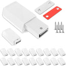 Heavy Duty Push to Open Door Latch,20 Pack White Magnetic Push Latches, Hidden Push Touch Latch Hardware for Push to Open Cabinet,Magnetic Door Catch for Cabinet Drawer Wardrobe Kitchen Door by TinyTreasures Baby Boutique