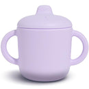 6 Months+ Sippy Cups with Handles,Small Silicone Sippy Cups Leak Proof 5oz,No Spill Sippy cups for Toddlers (Soft Lilac) by TinyTreasures Baby Boutique