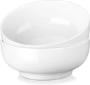 MALACASA Large Serving Bowls - 60 OZ (8") Salad Bowls Set of 2, White Mixing Bowls for Kitchen, Soup, Pasta and Dinner, Large Salad Bowls Set, Dishwasher & Oven Safe, Series REGULAR by CozyNest Decor