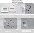 4Pcs 1.5W LED Step Light, Warm White 3000K Recessed Wall Spotlight for Staircase, Kitchen, Bedroom, Living Room, Cabinet, 110V Silver by GreenHaven Gardens