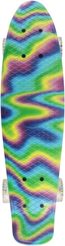 Skateboards Complete 22 Inch Mini Cruiser Retro Skateboard for Kids Boys Youths Beginners by TinyTreasures Baby Boutique