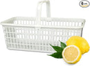 6 Pack – 4 Quart/Half Peck White Plastic Garden Basket for Gathering Vegetables and Fruits – Harvest Apples, Berries, Peaches or Tomatoes by GreenHaven Gardens