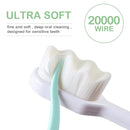 EasyHonor Extra Toothbrush for Sensitive Gums, Micro Fur Manual Toothbrush with 20000 Soft Floss Bristle for Pregnant Women, Elderly, Braces and Gum Recessions, Protect Fragile Gums (6 Pack) by TinyTreasures Baby Boutique