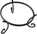 Metal Gazing Ball Stand for 10 or 12 Inch Balls, Low Short Wrought Iron Gazing Globe Display Stand Garden Sphere Holder, Fade and Weather Resistant Outdoor Decoration for Homes, Yards and Gardens by GreenHaven Gardens