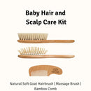 Baby Hair Brush Set for Newborns & Toddlers - Baby Brush and Comb Set - Ultra Soft Goat Hair Bristles, Perfect for Cradle Cap, Newborn Showers & Registries Gift, Comb Brush for Girls & Boys by TinyTreasures Baby Boutique