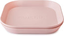 mushie Square Dinnerware Plates for Kids | Made in Denmark, Set of 2 (Blush) by TinyTreasures Baby Boutique
