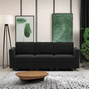 Belffin Modular Sofa Couch with Storage Seats Velvet 3 Seater Sofa for Living Room Black by CozyNest Decor