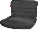 Posh Creations Bean Bag Chair Lounger Structured Seat for Kids, Teens and Adults, Comfy Chair for Gaming, Reading and Watching TV, Laguna Lounger, Microsuede - Charcoal Gray by TinyTreasures Baby Boutique