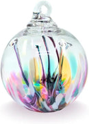 Luke Adams Handmade Glass Gazing Balls for Garden on Clearance – Hand Blown Glass Gazing Ball for Yard Décor – Decorative Garden Globe (Wildflower) by CozyNest Decor